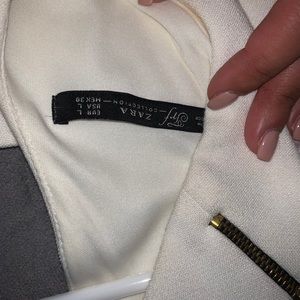 White zara dress